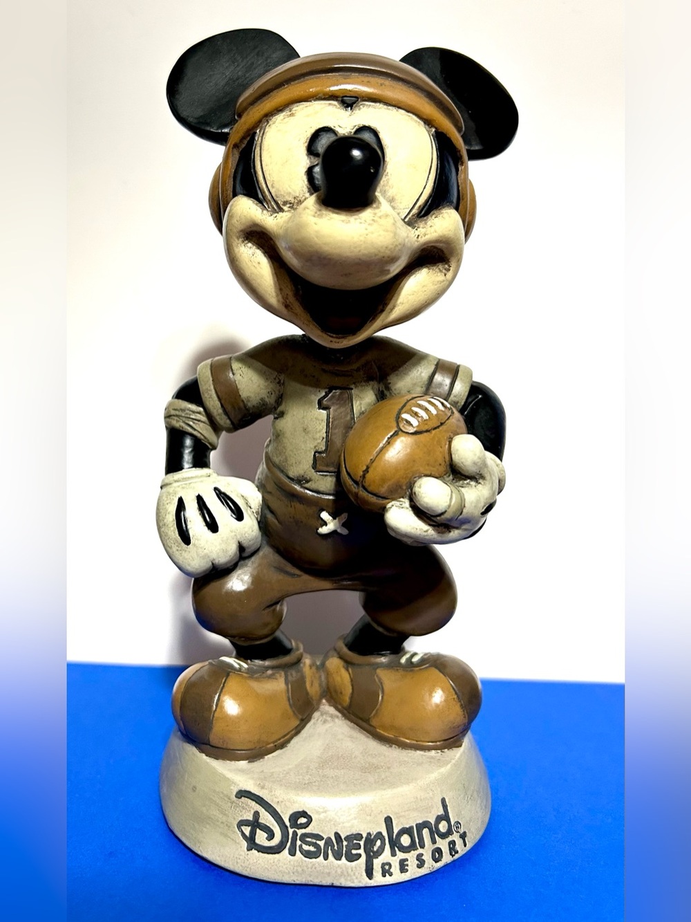 Disney Football Player Mickey Mouse  Bobblehead 20O2 exclusive & retired
